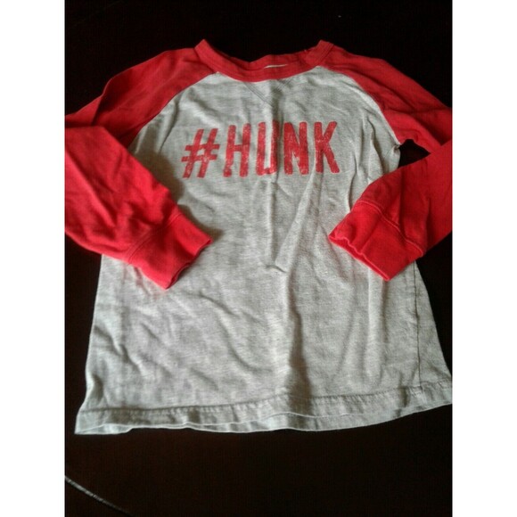 CARTER'S Boys Top Shirt HUNK size 5 gray & red Long Sleeve - Picture 4 of 7